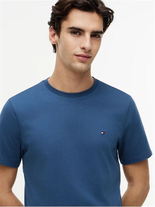 T-shirt in jersey con bandierina ricamata TOMMY HILFIGER | MW0MW39995/DBZ